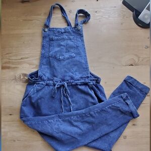 Wallflower blue cotton casual overalls, size medium